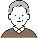 Elderly Man Face SVG Icon